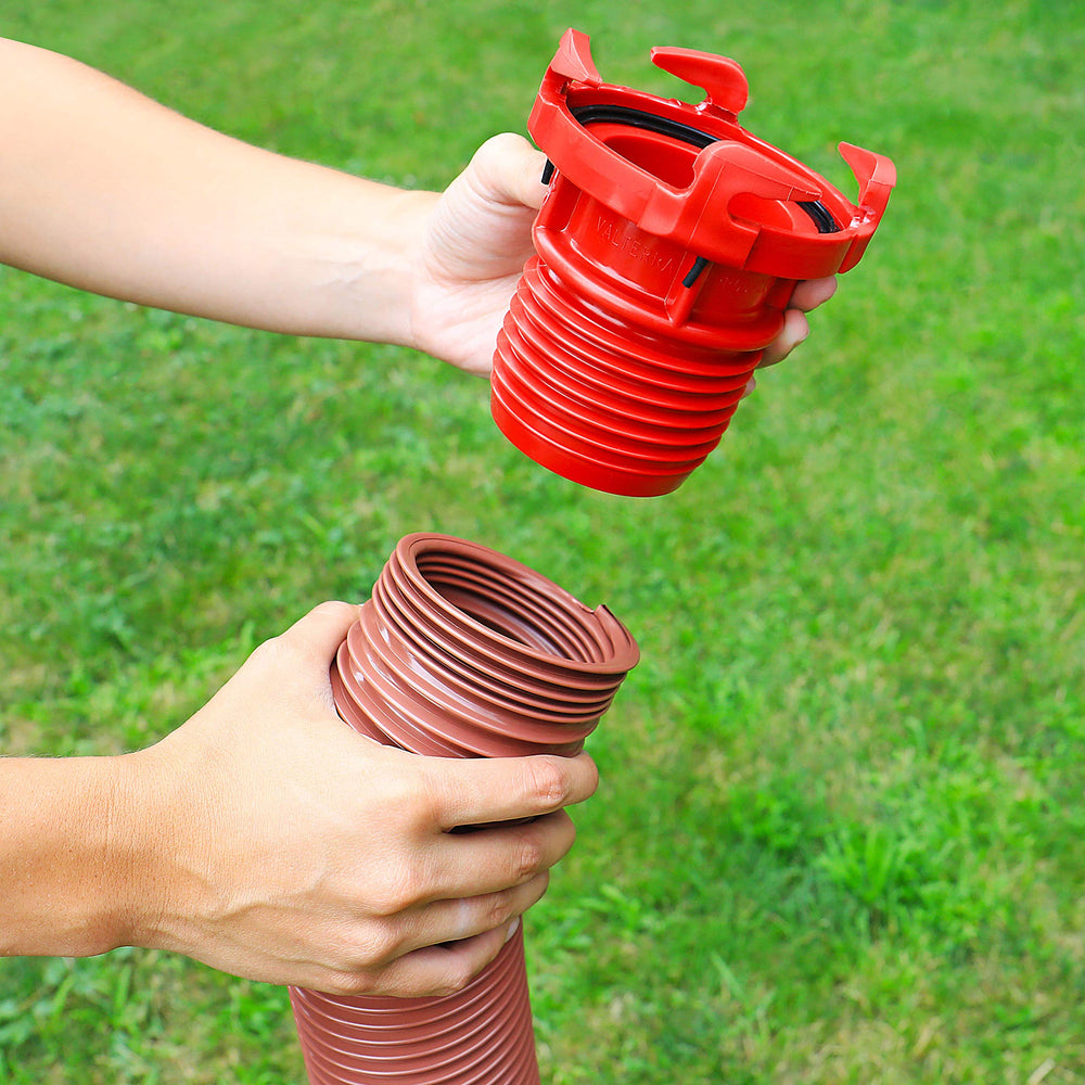 Red finish of Valterra EZ Coupler for high visibility