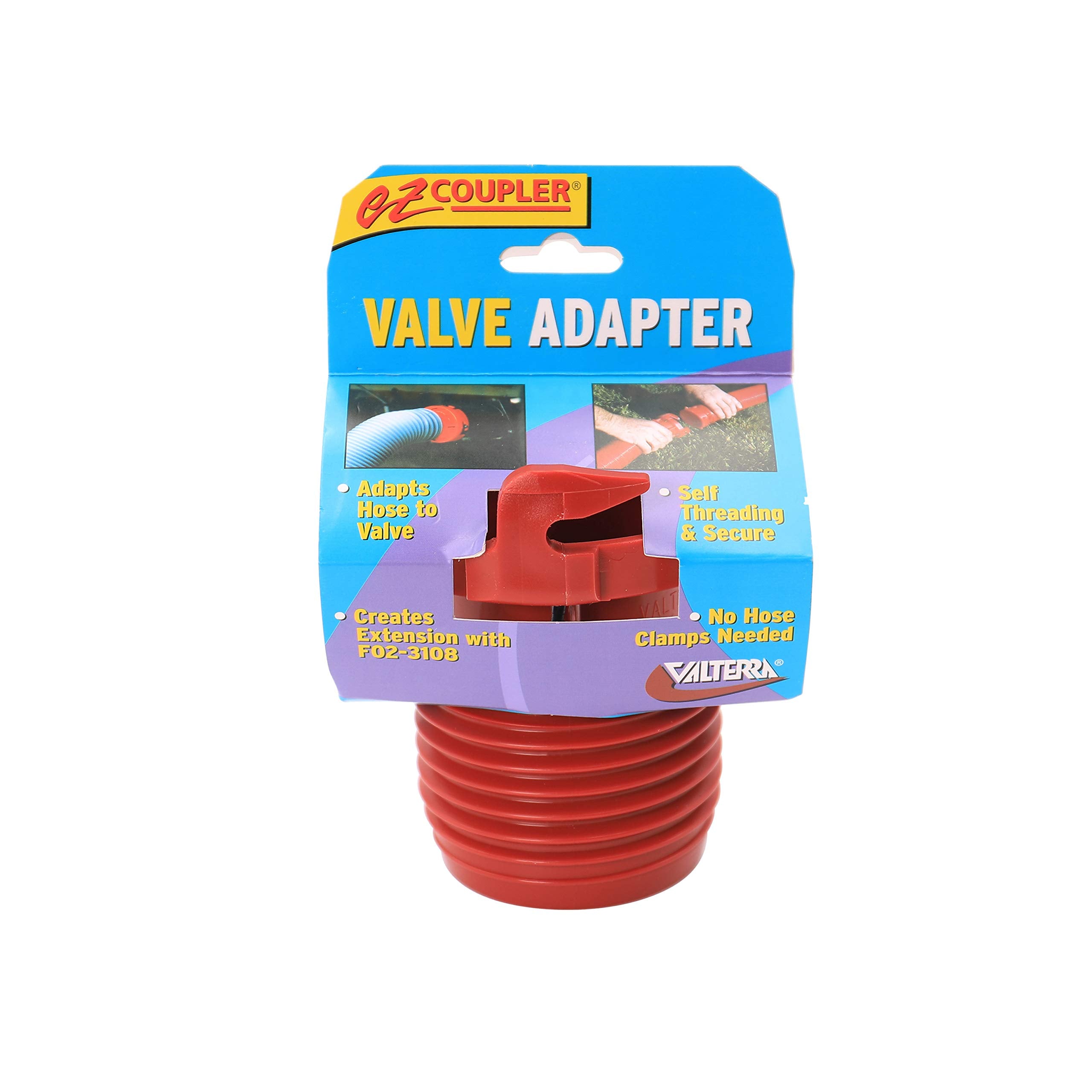 RV sewer system including Valterra EZ Coupler for efficient draining