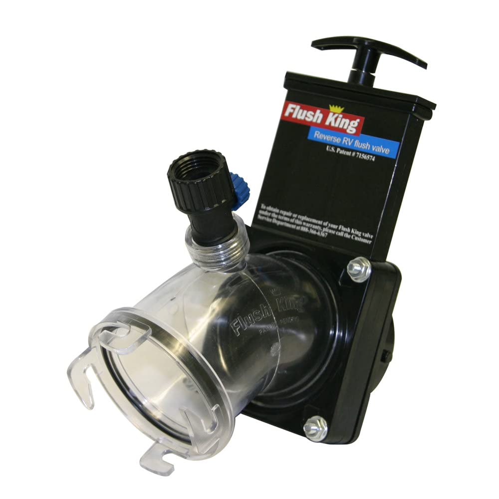 Valterra Flush King 45-degree angle view with leak-free bayonet fitting.