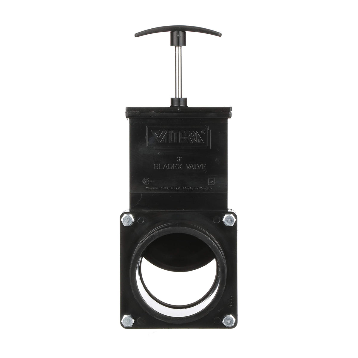 Valterra gate valve with 3-inch hub and spigot for RV connections