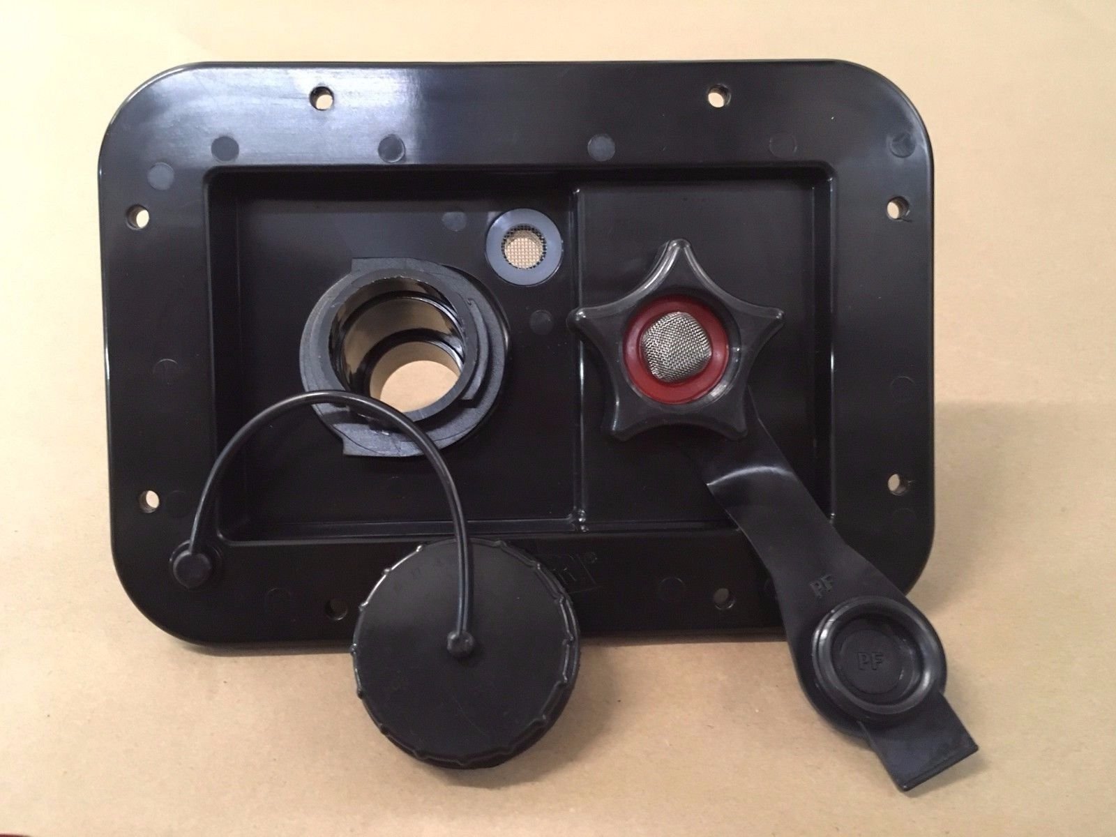 Valterra Go Power gravity and city water fill valve for RVs with backflow protection