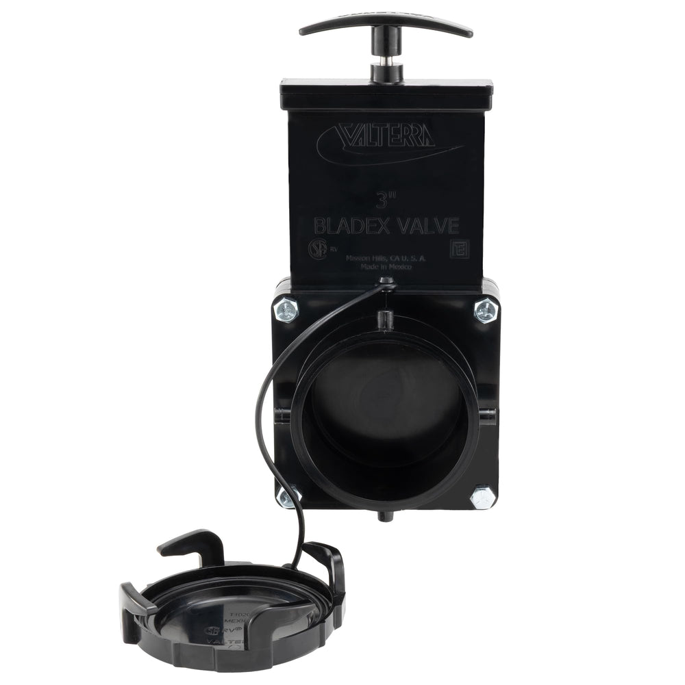 Valterra interchangeable valves with plastic handles expand RV fittings.