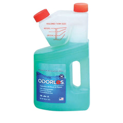 Valterra Odorlos holding tank treatment bottle pour improves odor control for RV and marine systems