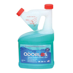 Valterra Odorlos V77003 bottle pour showing easy measured dose for odor control in RV tanks.