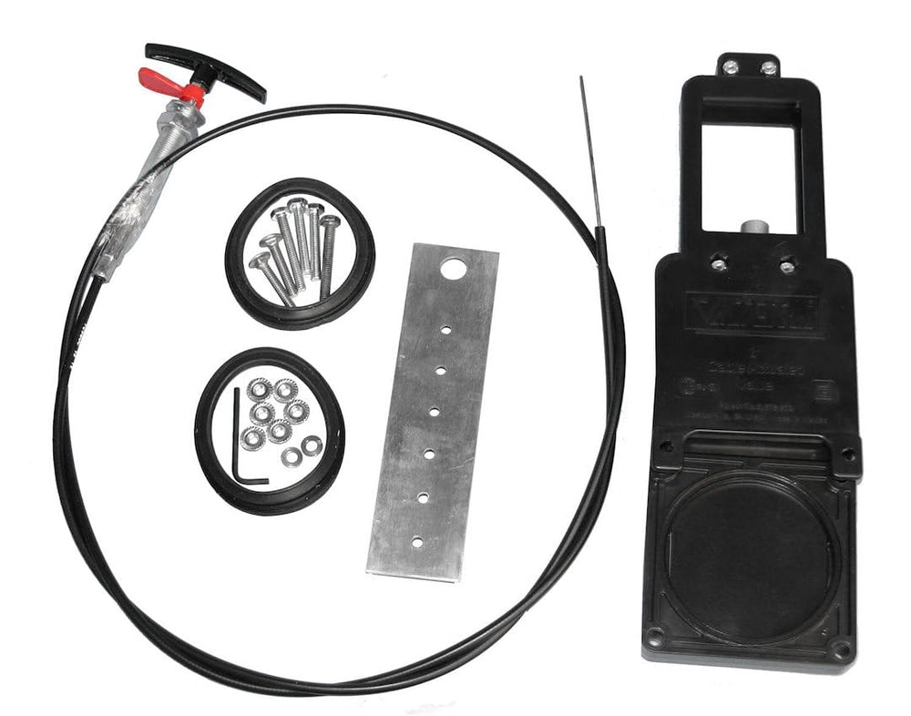 Valterra TC172 cable kit closeup shows flexible cable for easier valve access.