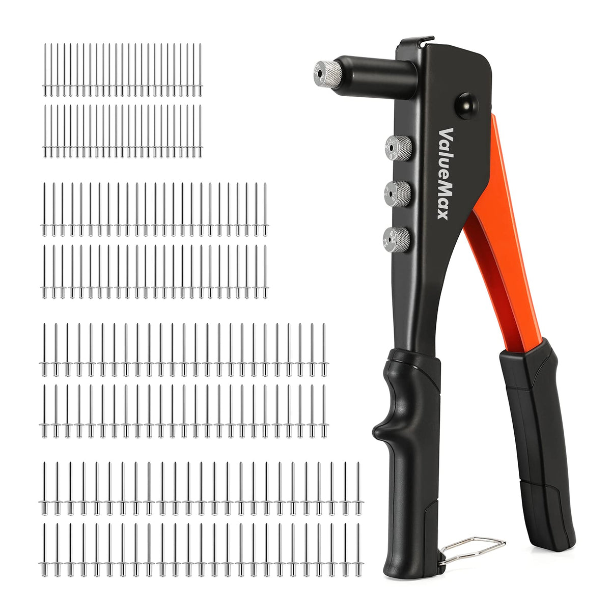 ValueMax 4-in-1 riveter tool showing compact versatility for metal projects.