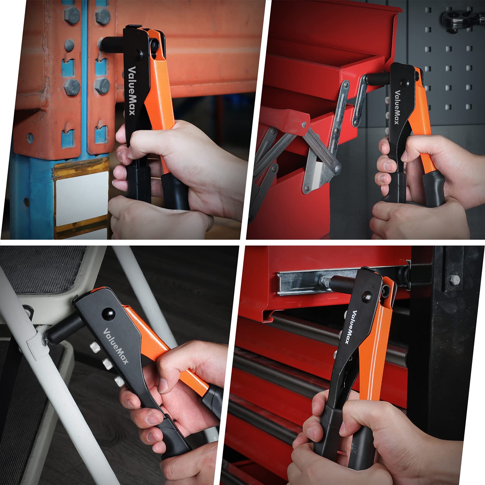 ValueMax riveter ideal for automotive and furniture quick repairs.
