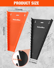 ValueMax wall-mount wrench rack shows tools clearly and stays stable