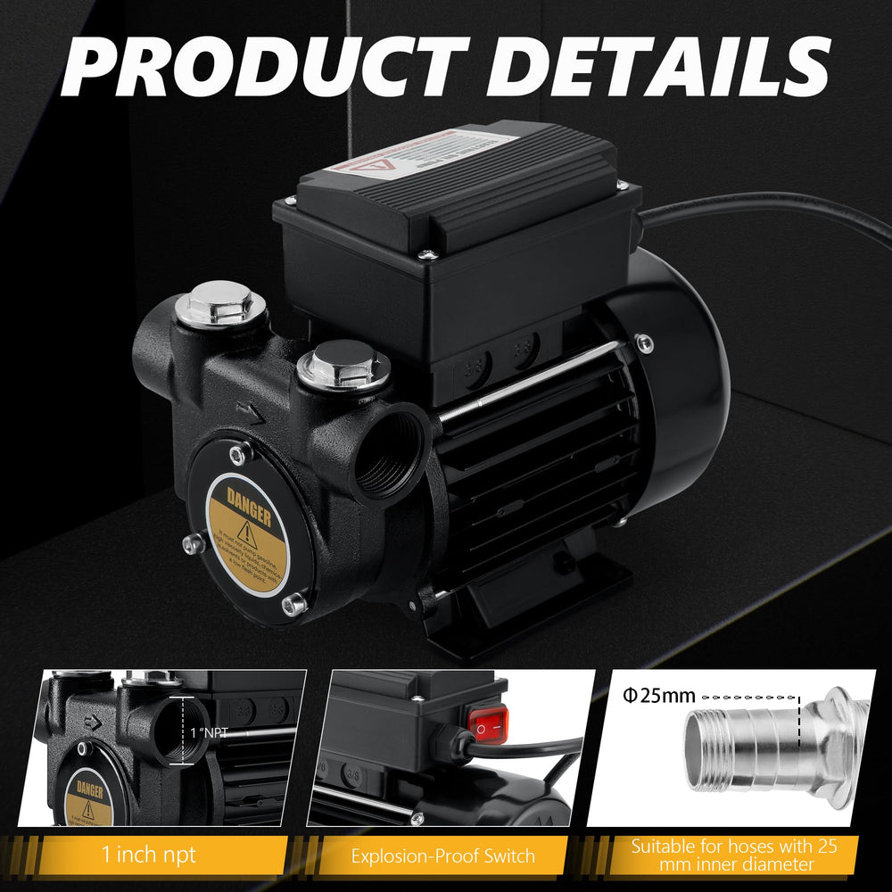 VALYHOOD 15gpm-diesel-pump-performance enables quick diesel and kerosene transfers.