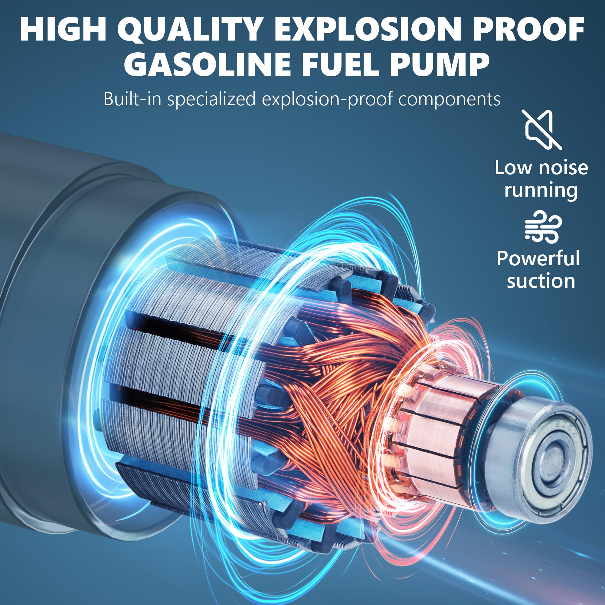 VALYHOOD durable cast-iron and stainless-steel housing supporting spark-free operation.