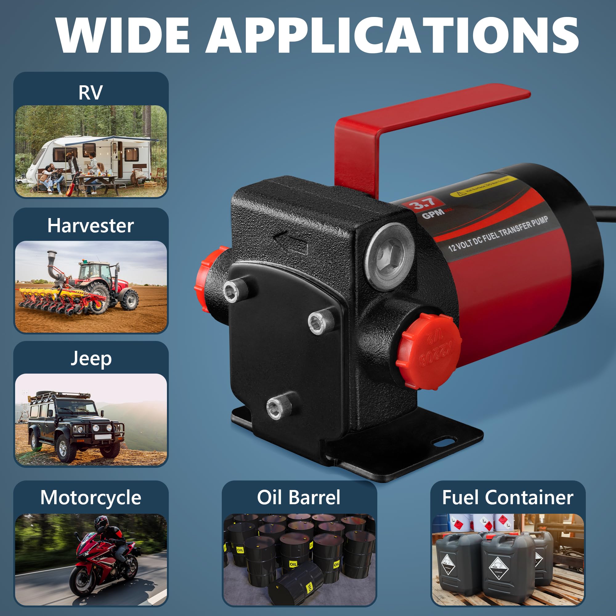 VALYHOOD suitable for RVs boats and vehicles needing efficient fuel transfer