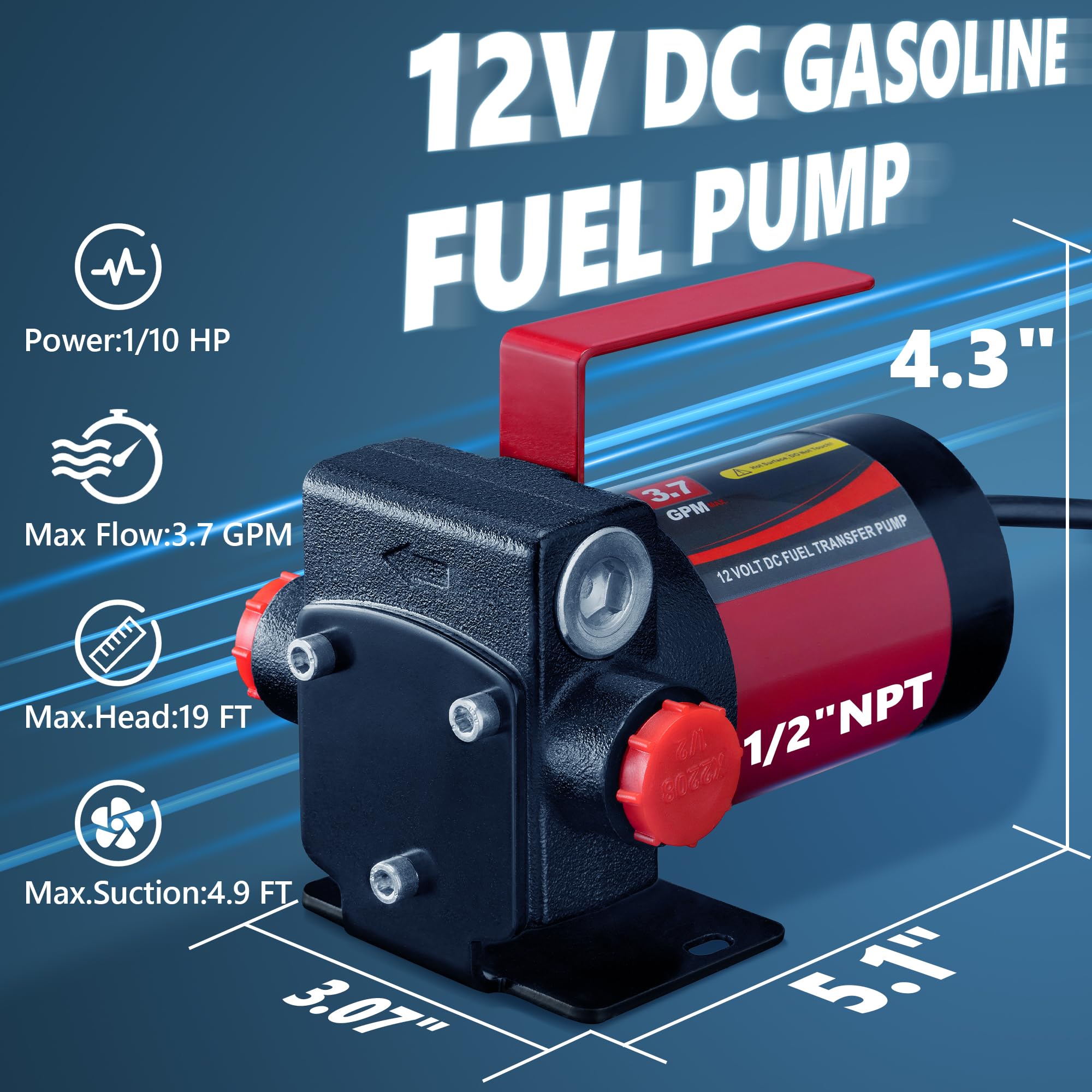 VALYHOOD two-way switch enables flexible pumping directions for emptying or filling tasks.