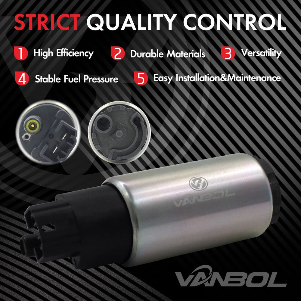 VANBOL fuel pump kit components arranged for durable, long-lasting performance