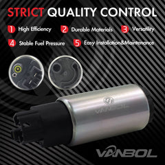 VANBOL fuel pump kit components arranged for durable, long-lasting performance