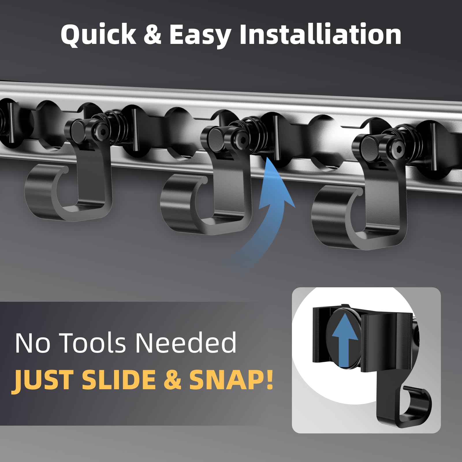 Vandrabase L Track hooks trailer-ready setup for organized cargo.