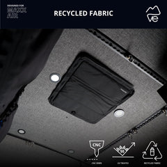 VanEssential rare earth magnets are stitched to hold the cover in place.