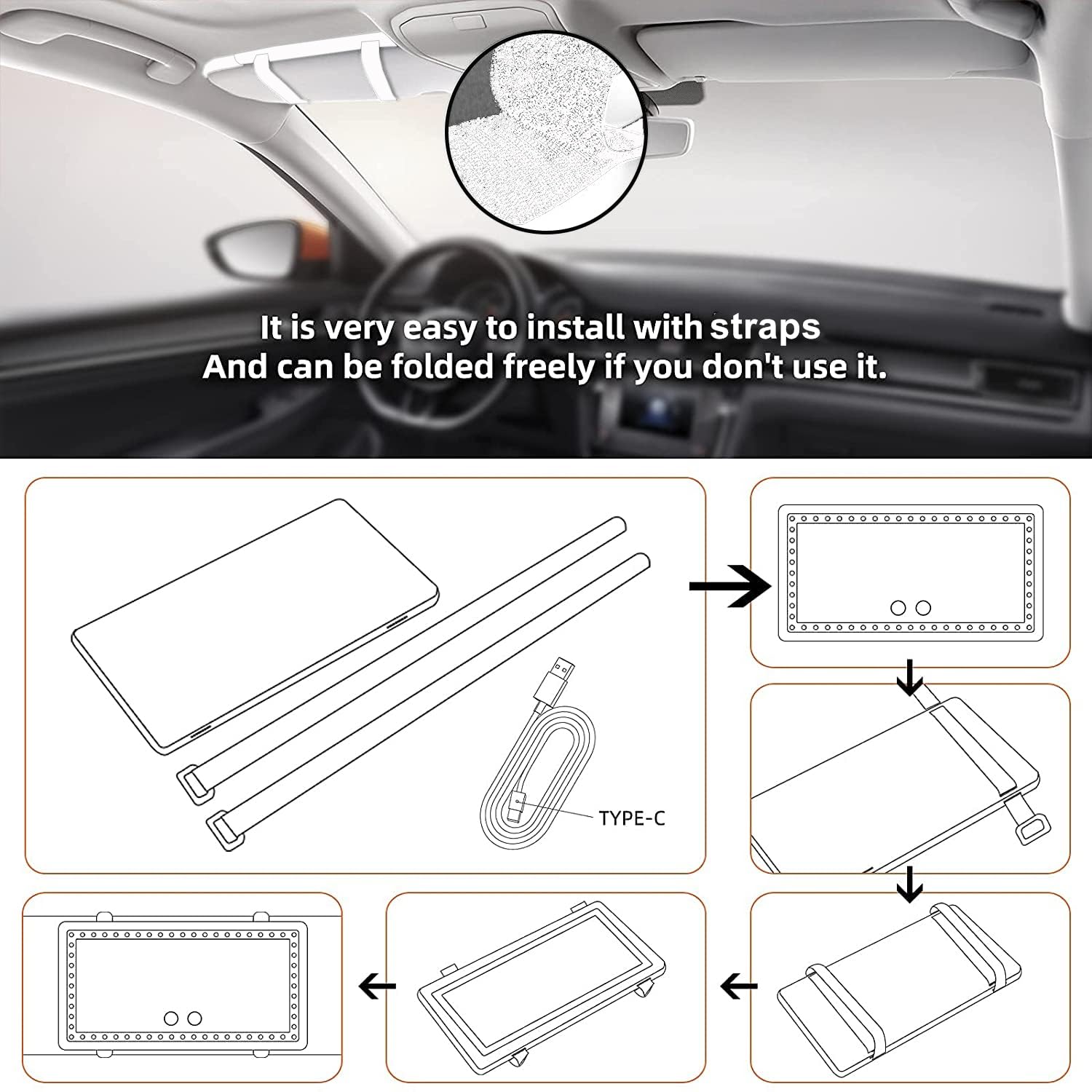 Vanexiss compact mirror stays lightweight during road trips.