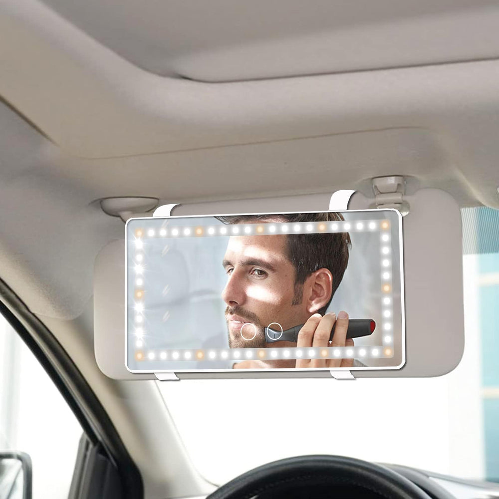 Vanexiss USB rechargeable makeup mirror powers on the go for quick touch-ups.