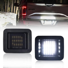 VANKUB F-150 rear license light close-up with bright 6000K LEDs for safety.