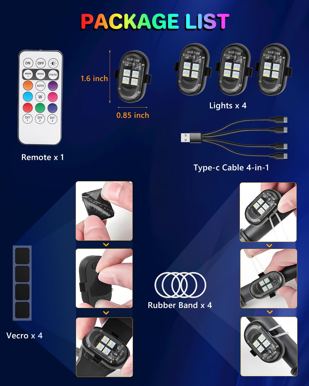 VANKUB ideal gift for cars, bikes, drones, and holiday setups.