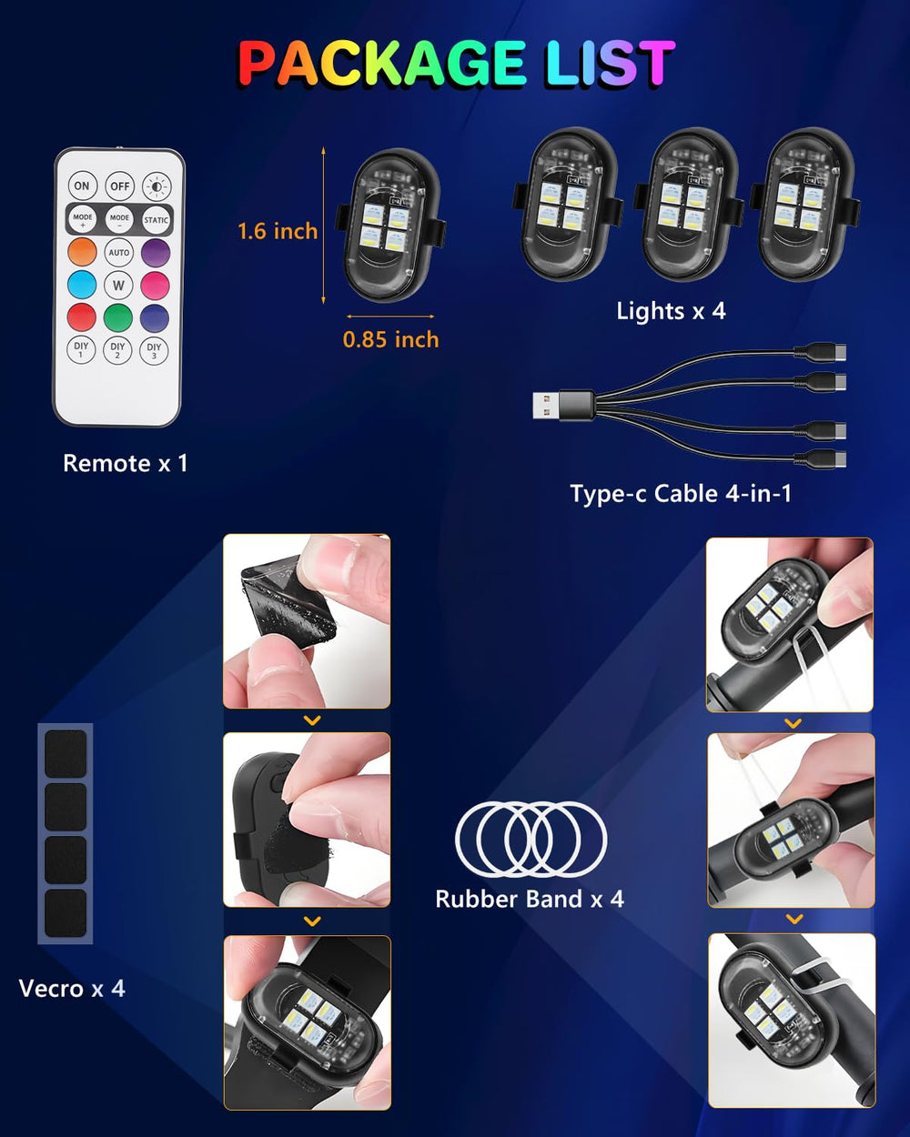 VANKUB ideal gift for cars, bikes, drones, and holiday setups.