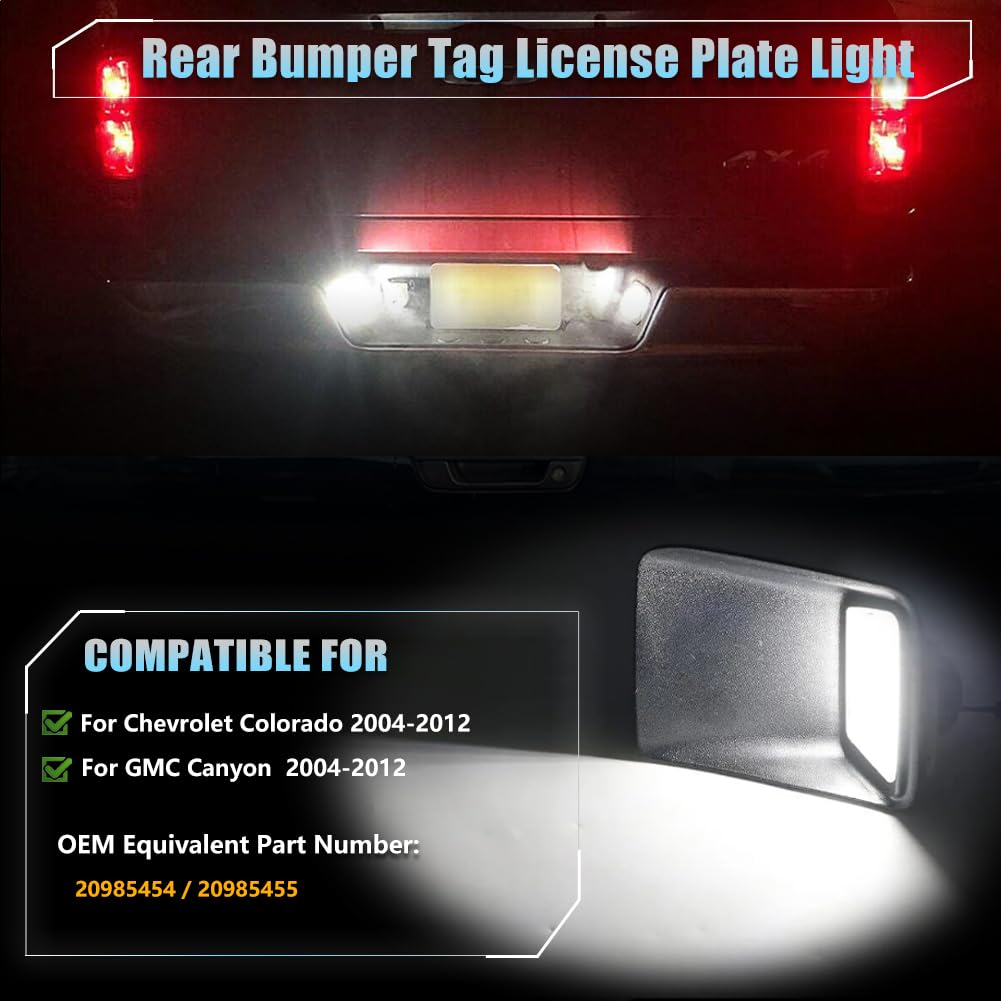 VANKUB SMD LED license lights deliver brighter license plate visibility