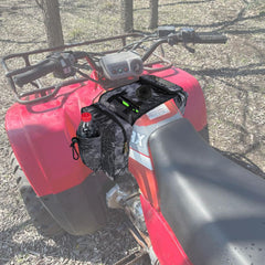 Vanlison ATV Tank Bag with multi compartments keeps diverse gear organized.