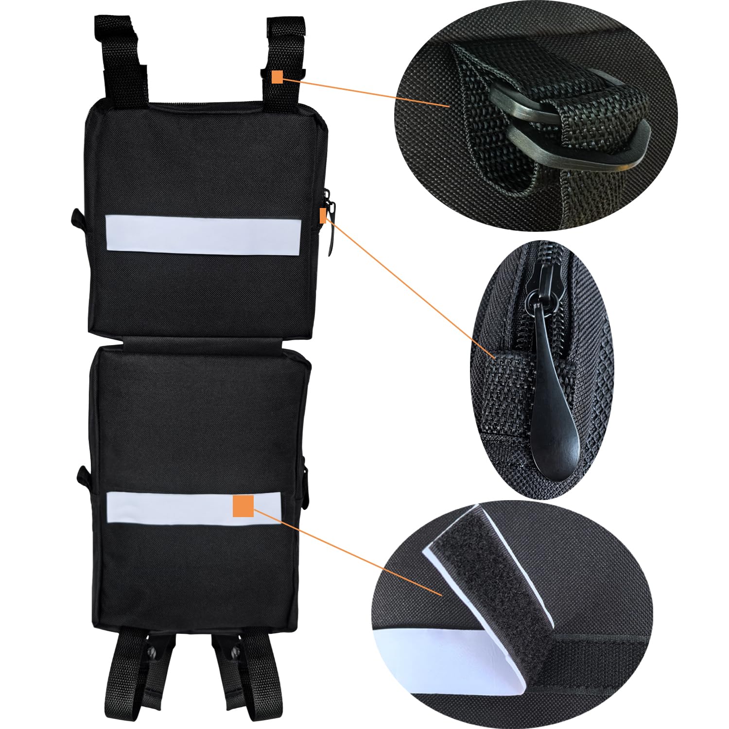 Vanlison bags showing multiple compartments for organized essentials