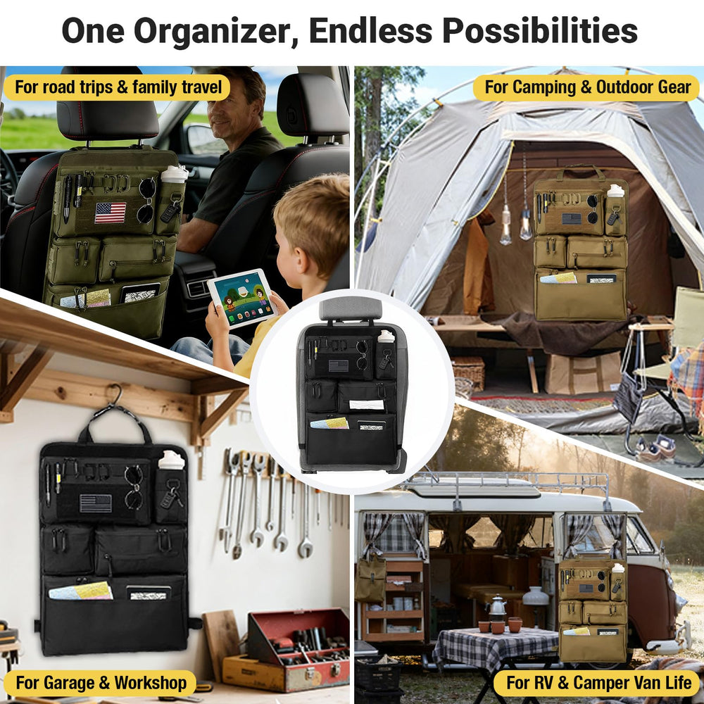 Vanlutone 12-month warranty-backed organizer for road trips and daily use.