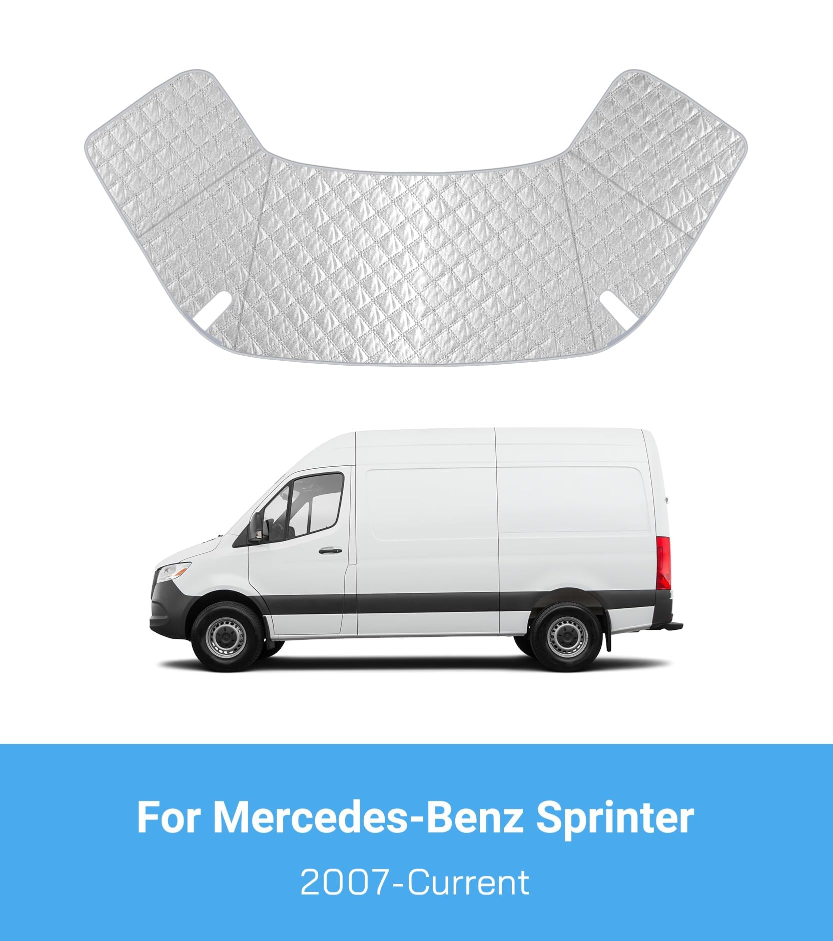 VANNCAMP all-season windshield cover protects against sun, snow, rain, and dust.