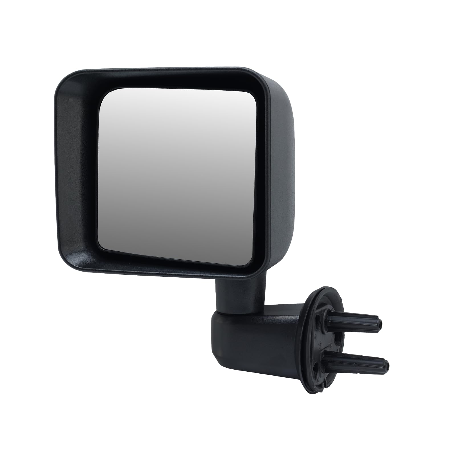 VANLOGY replacement mirror, packaging includes mounting hardware for Jeep Wrangler JK