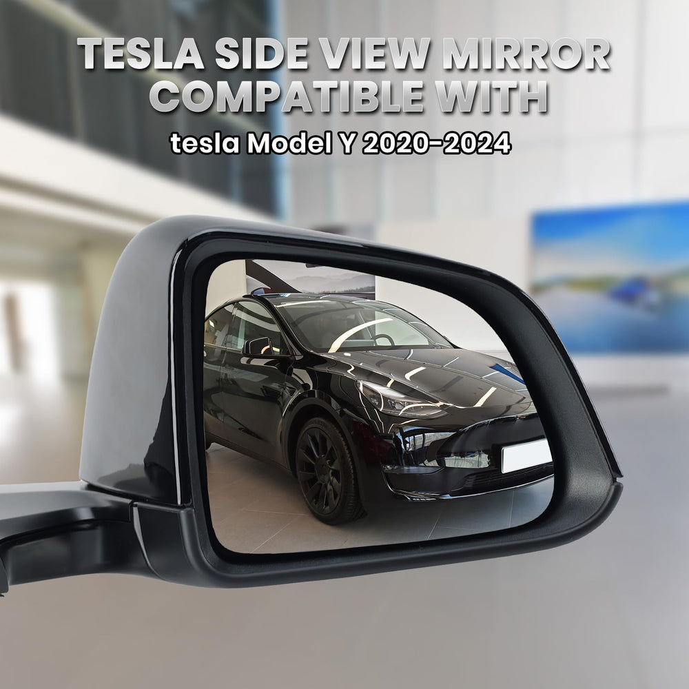 VANLOGY plug-and-play installation mirror for Tesla Model Y for easy swap.