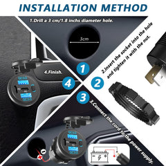 VANONE DIY install kit with wiring harness and fuses for quick setup