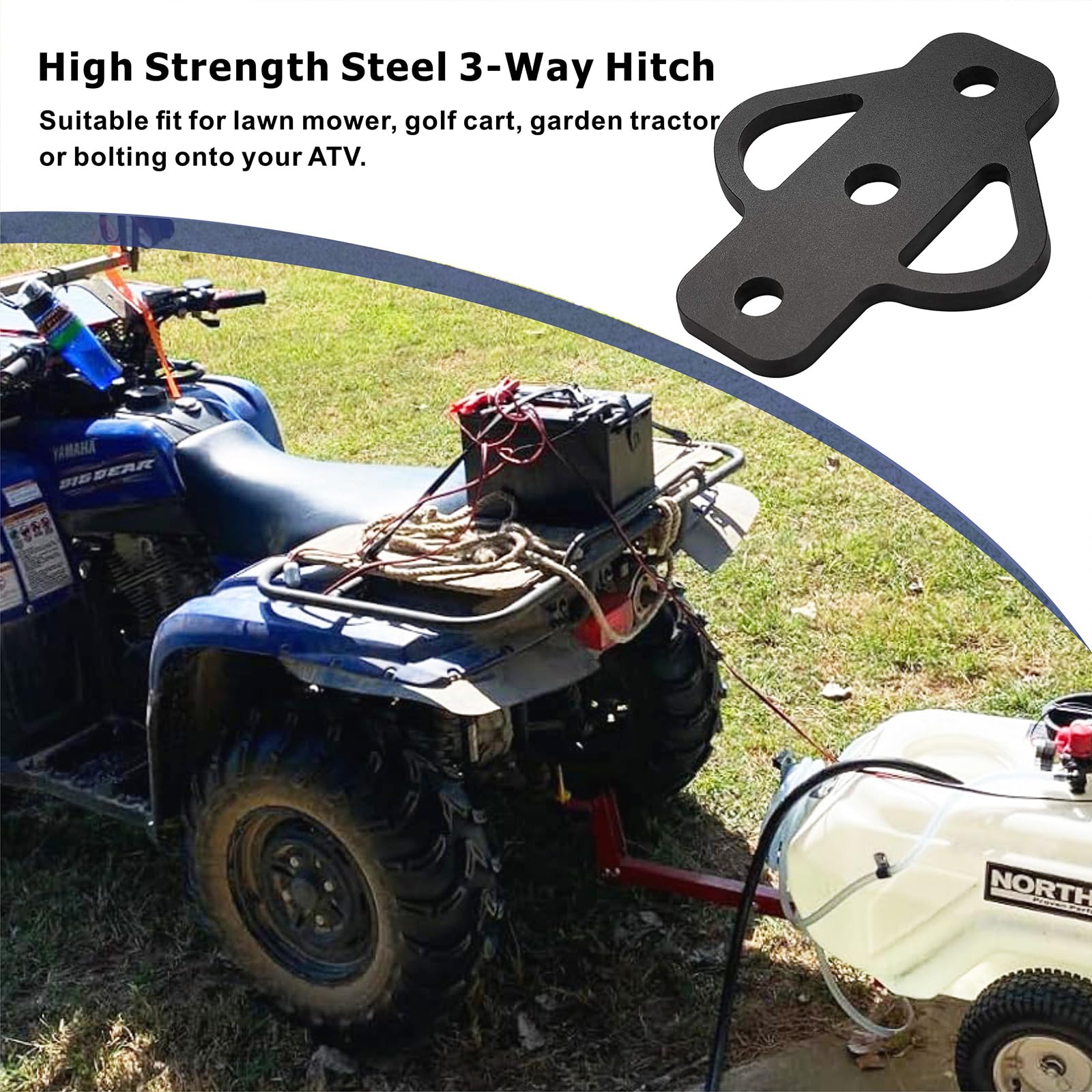 VANROUG 3/4 inch shank and 5/8 inch trailer pin included.