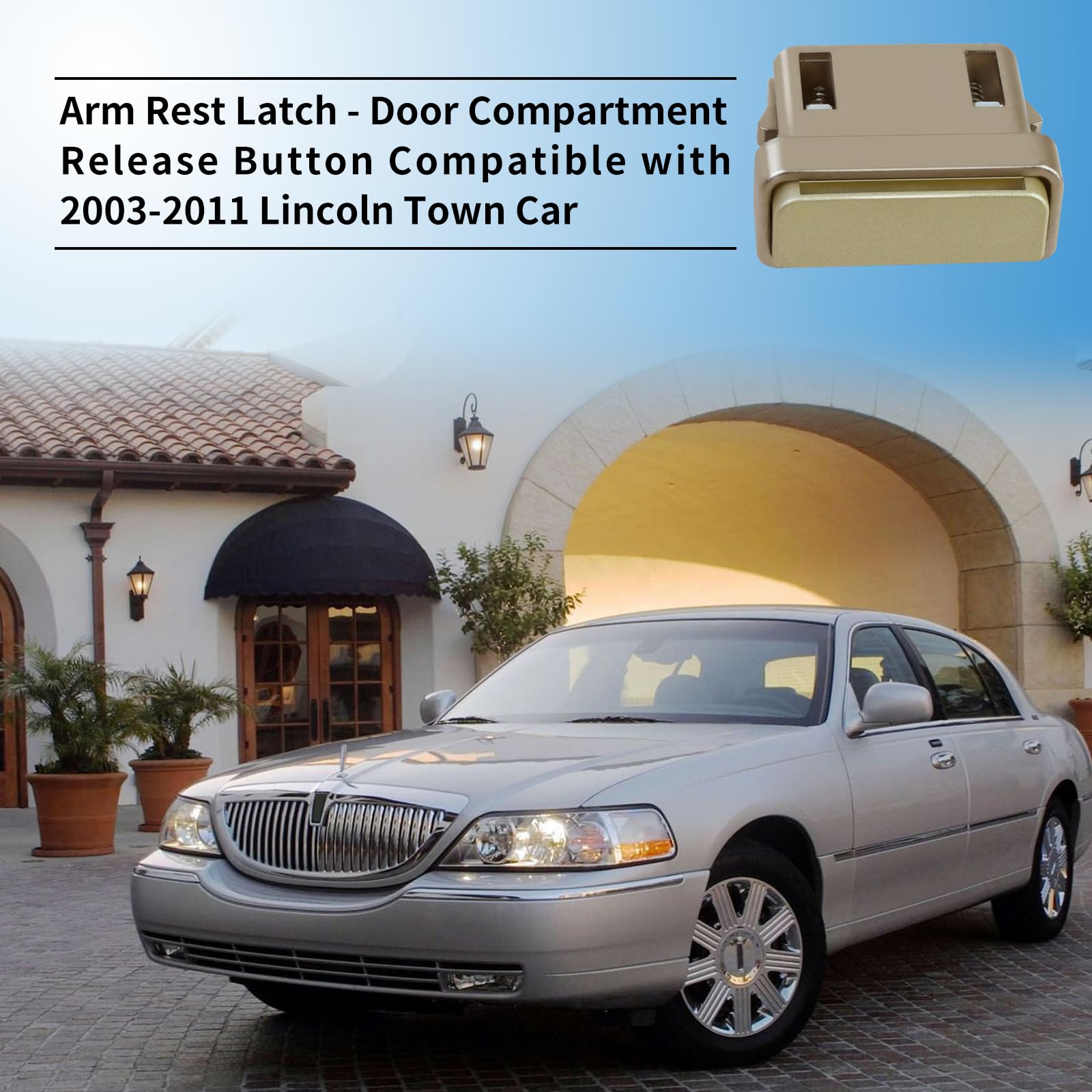 Vanshly arm rest latch for front-right door compartment for easy access