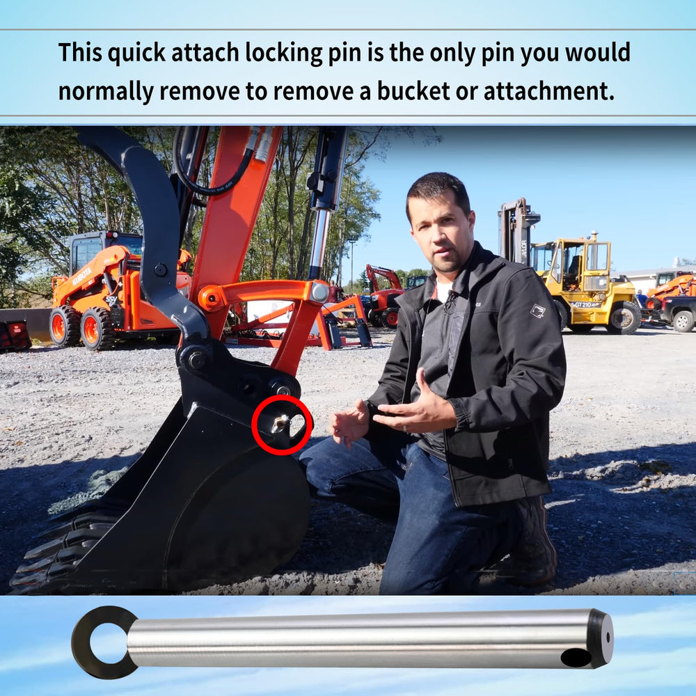 Compatibility with Kubota KX series ensures seamless quick-attach mounting.