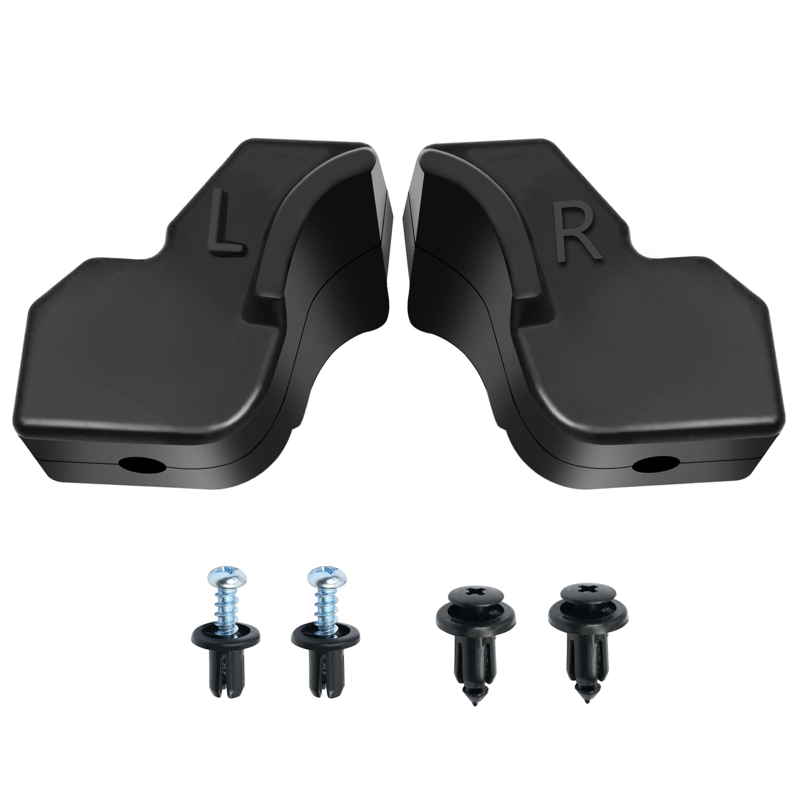 Vanshly left tailgate bumper in black for Ford F-150 protects the tailgate edge.