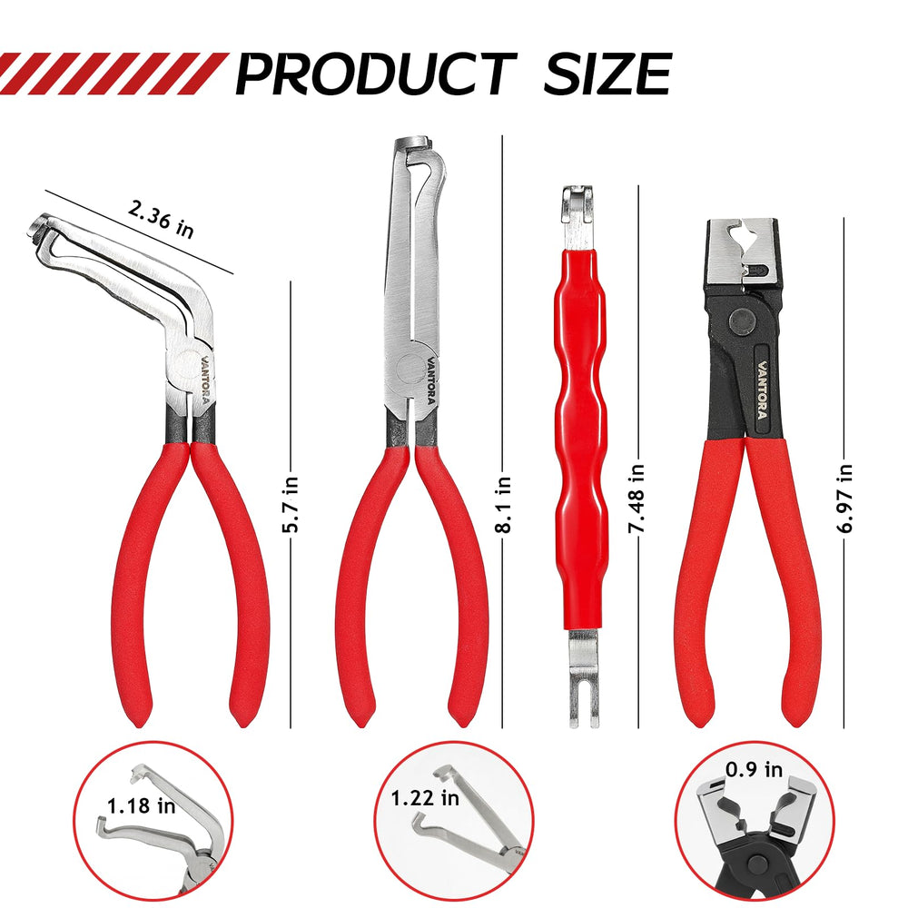 VANTORA hose clamp pliers enable non-marring release of clamps and hoses