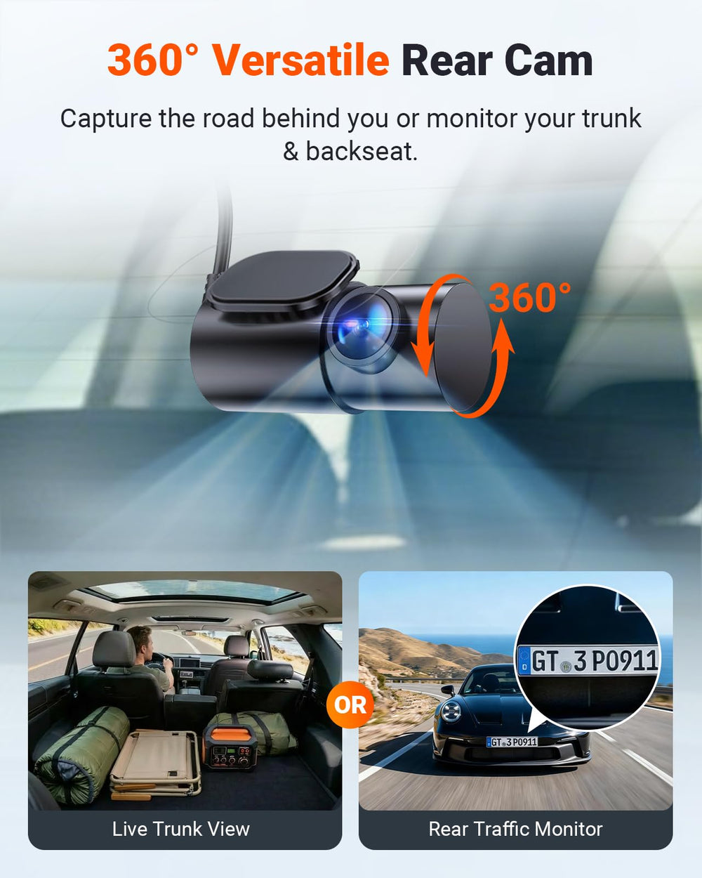VANTRUE parked car recording motion detection protecting vehicle