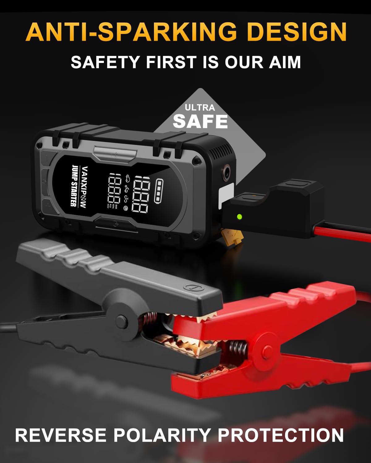 VANXIPOW 600 lumen LED light illuminates roadside tasks