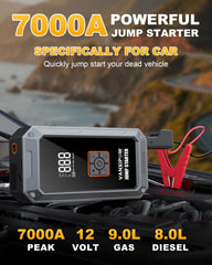 VANXIPOW LED display close-up showing tire pressure and battery level for clear readings
