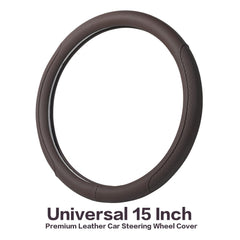 VARGTR steering wheel cover in coffee color highlighting breathable anti-slip surface