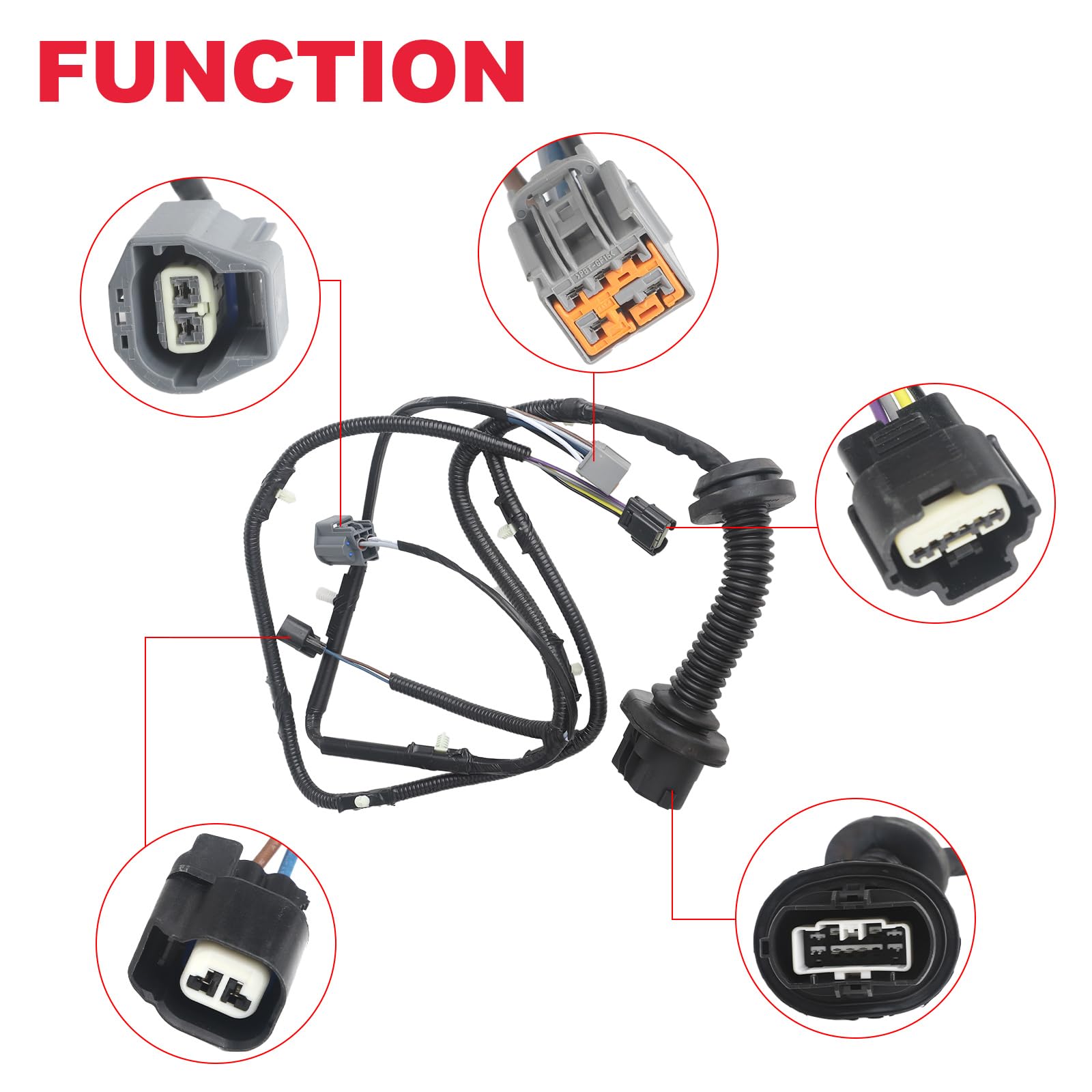 Ford F-150 cre w cab door harness supports accurate door electronics.