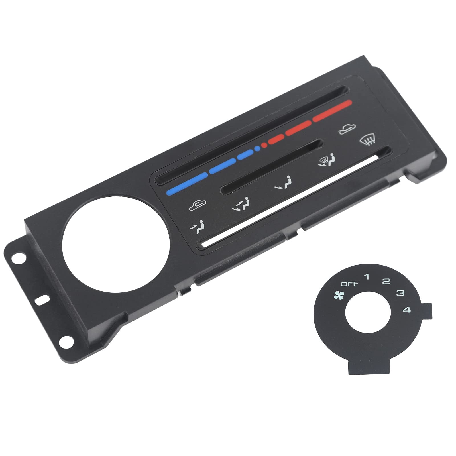 VASTAUTO Miata heater control panel front view with OEM-style fit for easy dash upgrade.