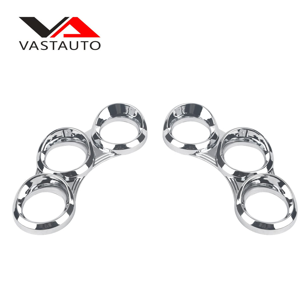 VASTAUTO Peterbilt chrome gauge cover packaging demonstrates warranty and return policy
