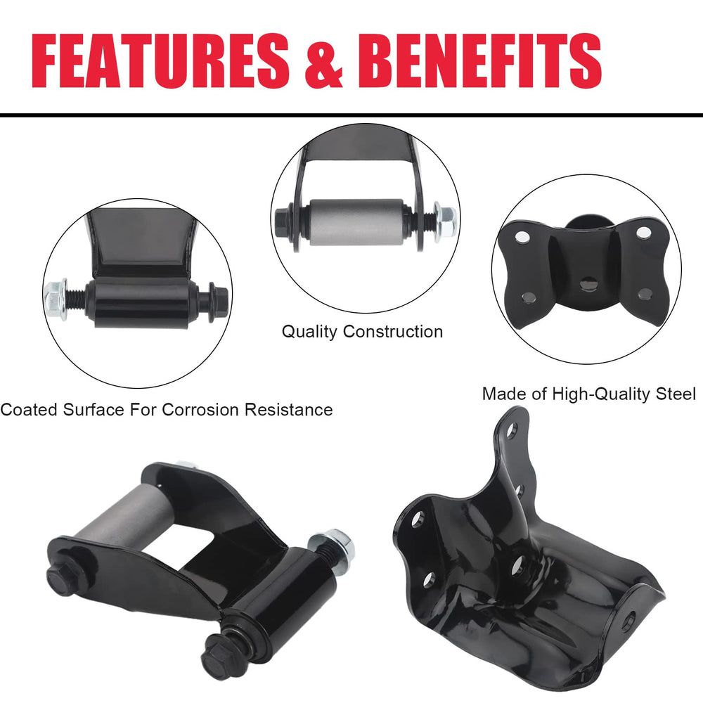 VASTAUTO installation-ready shackle and hanger kit packaging for Ford Ranger