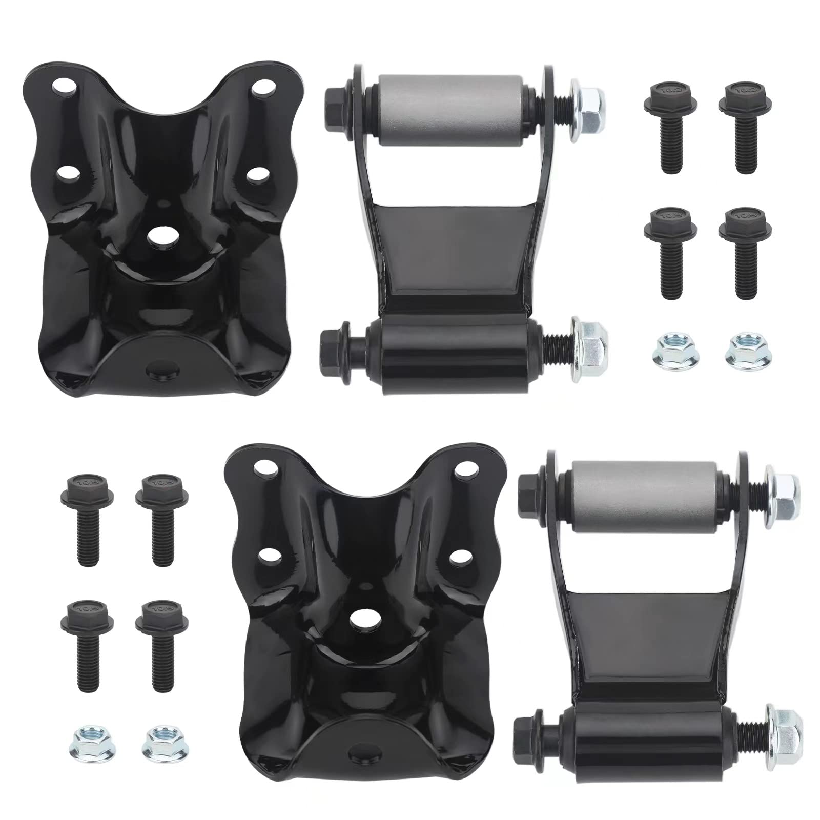 VASTAUTO rear leaf spring shackle bracket kit installed on Ford Ranger for durable suspension