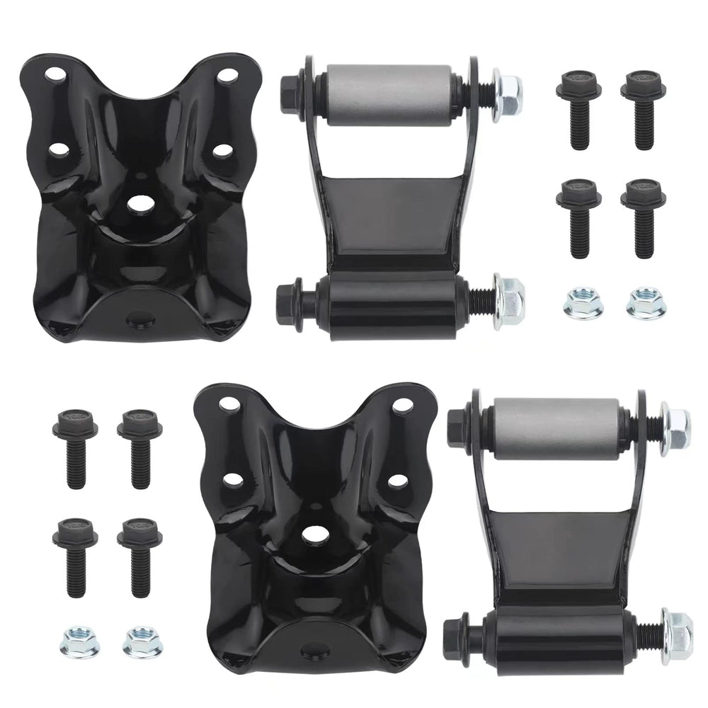 VASTAUTO rear leaf spring shackle bracket kit installed on Ford Ranger for durable suspension