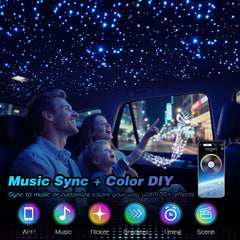 VASTFIRE Starlight Headliner on bedroom ceiling creating a dreamy night sky
