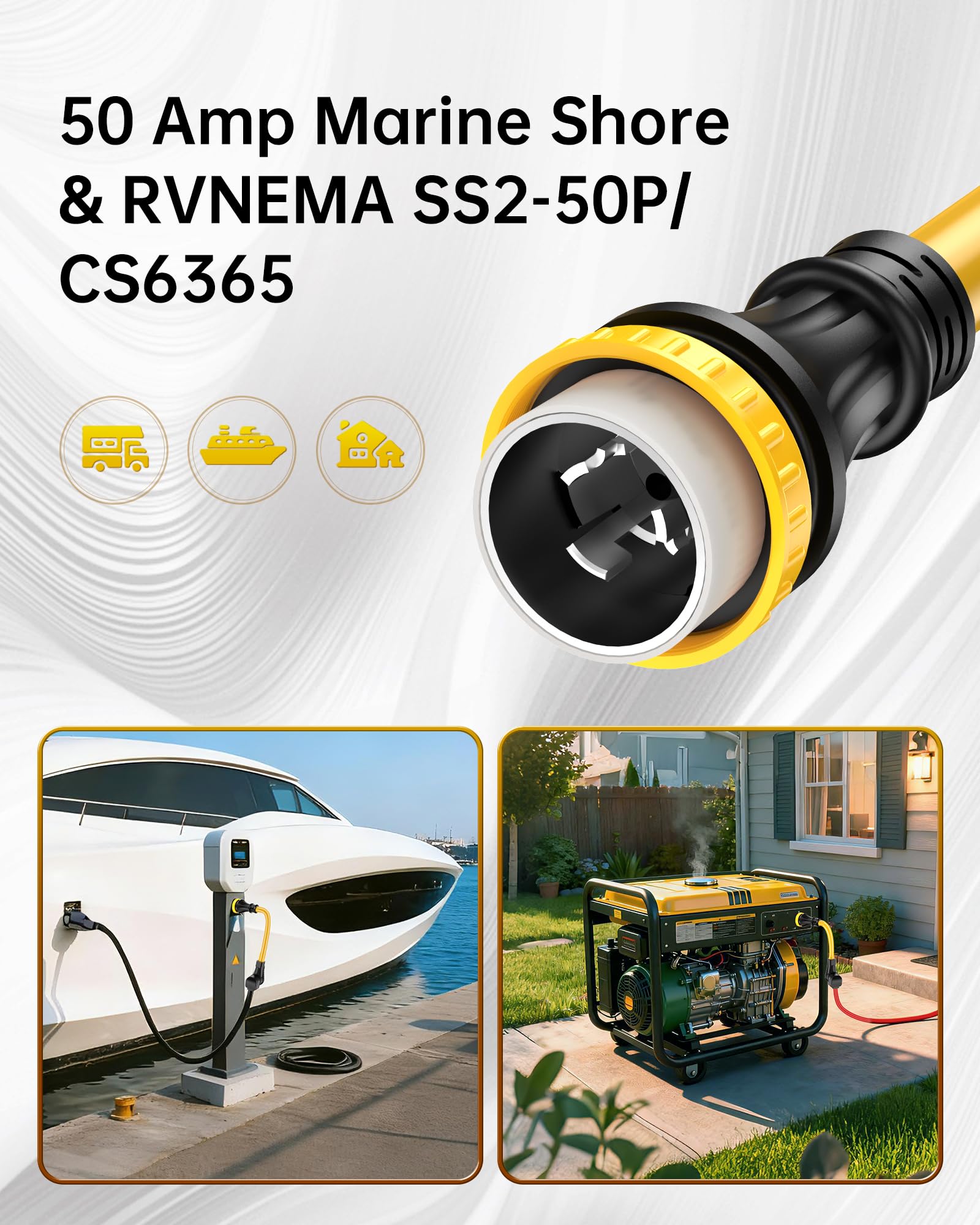 VASTHOME grip handle design eases connection and disconnection.